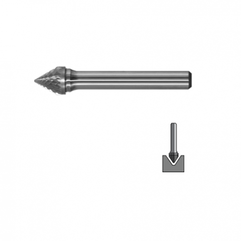 Đầu mài hợp kim - Vát 60 độ (SJ 60 Cone Shape)